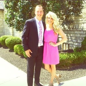 Light pink women’s party dress